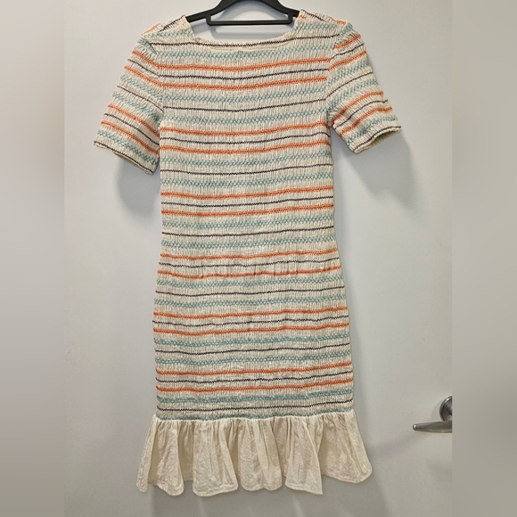 Opening Ceremony Smocked Ruffle Hem Dress Size M - Picture 5 of 11